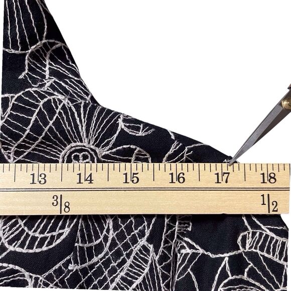 AN REN Wearable Art Floral Long Coat Black Red Size Medium Statement Jacket - Picture 12 of 16